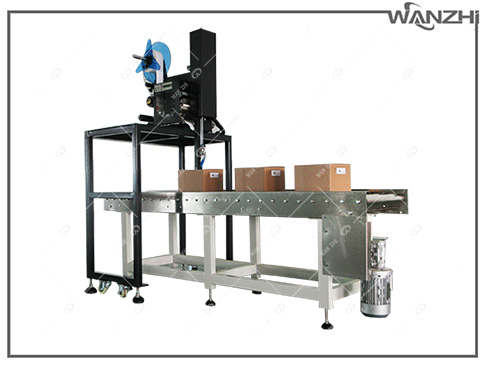 全自動平麵貼標（biāo）機加預打印（yìn）機, 流水線貼標機上平麵貼標機, 流（liú）水線自動打印貼標機