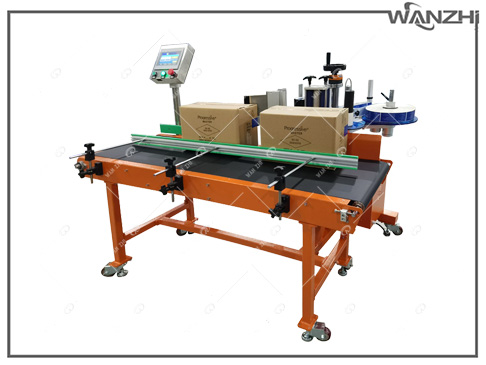 側麵頂麵貼標機, 方（fāng）瓶蓋子轉角加側麵貼標機,紙箱盒子平麵側麵轉角貼標機（jī）