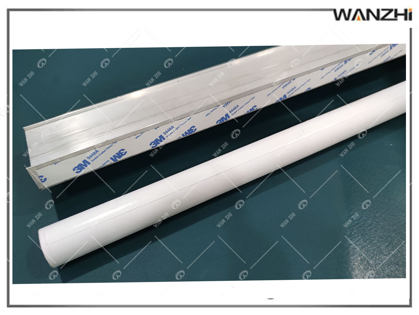 鋁條圓管貼膠機_圓管貼雙麵膠機（jī）_東莞市（shì）萬（wàn）誌自動化科技有限公司（sī）