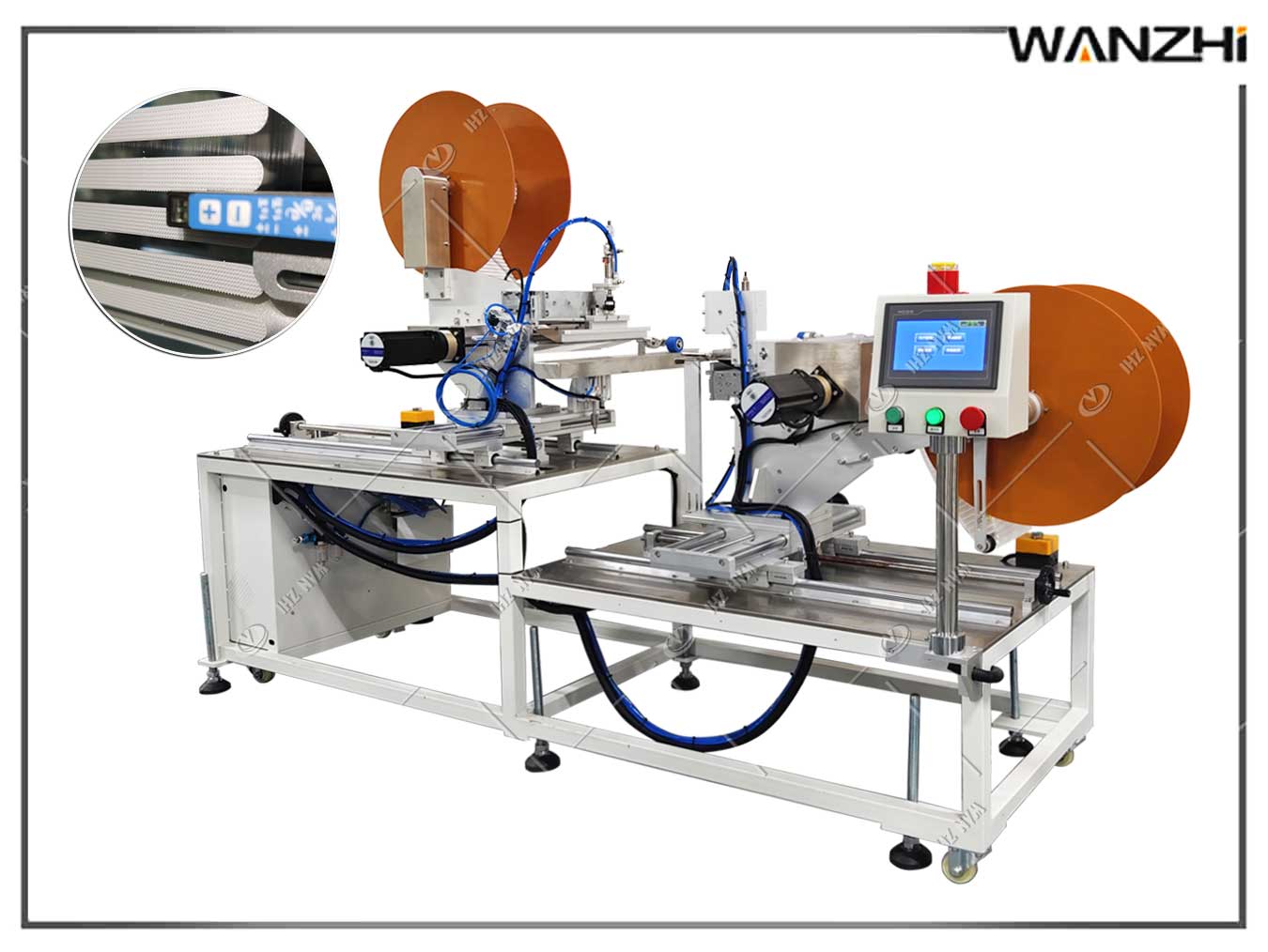 訂（dìng）製貼標（biāo）機（jī）,魔術貼自動貼標機,自動貼（tiē）魔術貼的機器,奶茶袋（dài）貼魔（mó）術貼，保溫袋（dài）貼魔術貼